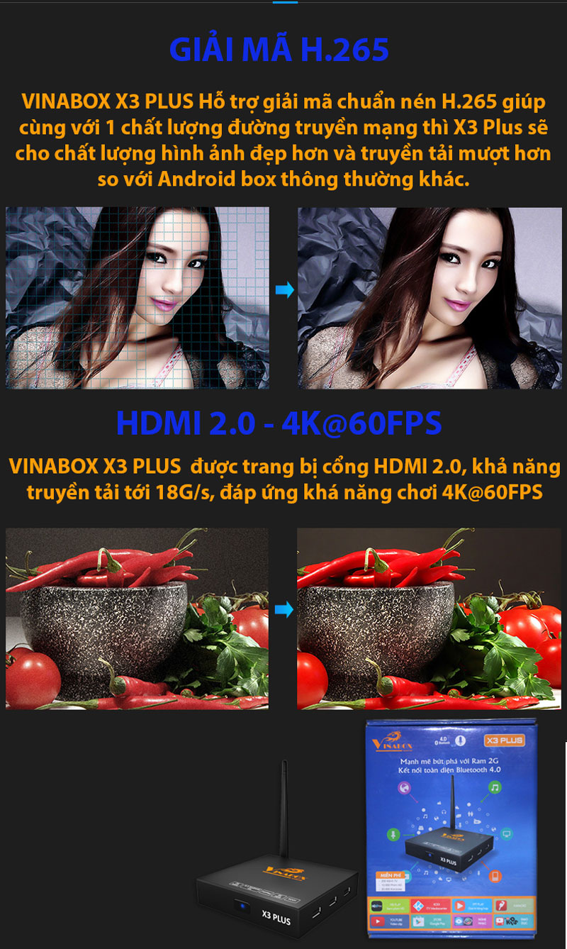 ANDROID TV BOX VINABOX X3 PLUS CHÍNH HÃNG - 12